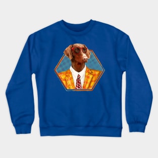 Hipster Dobermann - Doberman Pinscher Crewneck Sweatshirt